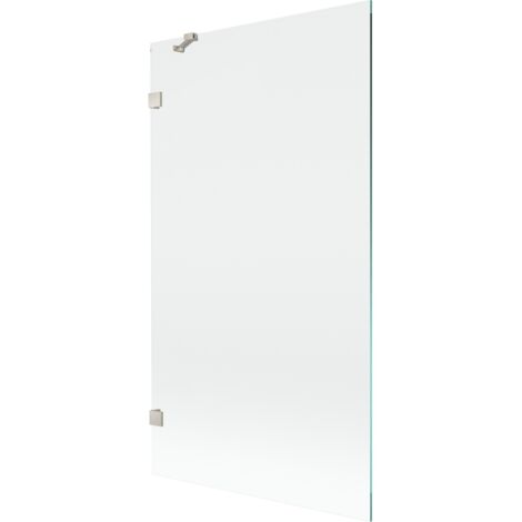 Paravento da bagno Mexen Lunar a 1 anta 100 x 150 cm, trasparente, nichel spazzolato - 897-100-000-97-00