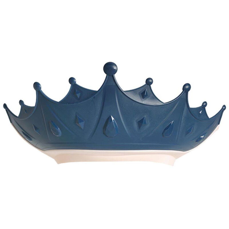 Paravento da bagno per bambini, corona - blu