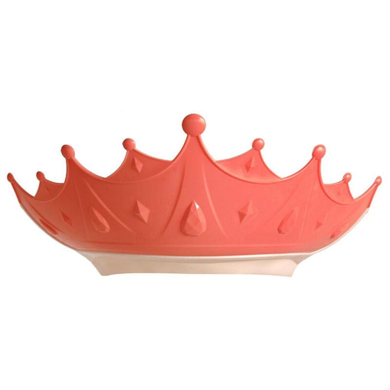 Paravento da bagno per bambini, corona - rosa