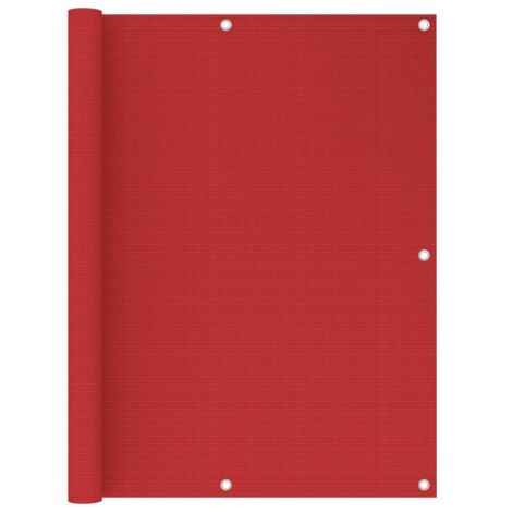 Paravento da Balcone Rosso 120x400 cm in HDPE