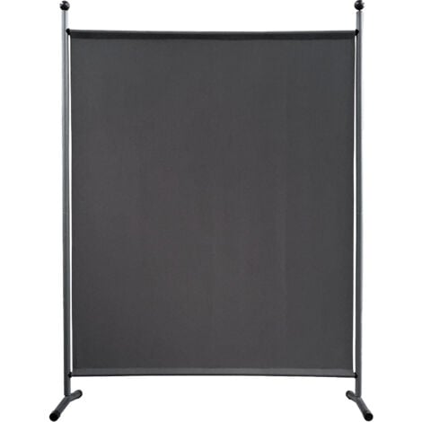 Paravento da Giardino 150 x 190 cm Divisorio in Tessuto Protezione della Privacy Grigio