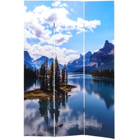 Paravento divisore doppia immagine HHG-843 3 pannelli 121x180cm panorama