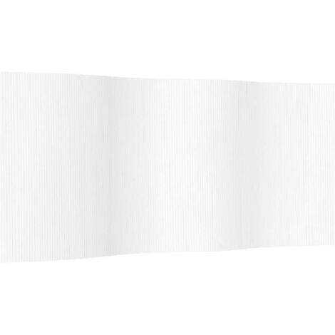 Paravento divisorio 165 x 400 cm bambù bianco DEC031140