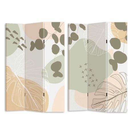 Paravento estampado multicolor 3 paneles rectangular 120,6x2,5xh180,6x2,5xh180
