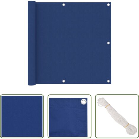 Paravento impermeabile -  Paravento Balcone Blu 90x400 cm in Tessuto Oxford