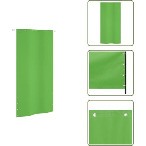 Paravento in tessuto - vidaXL Paravento per Balcone Verde Chiaro 120x240 cm in Tessuto Oxford - Paravento impermeabile