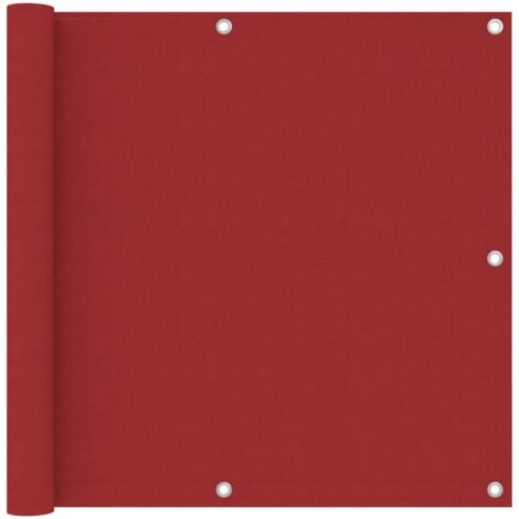 Paravento per balcone protezione privacy paravento 90 x 300 cm tessuto oxford rosso 020010362