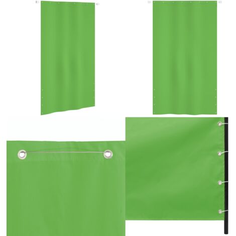 Paravento per Balcone Verde Chiaro 140x240 cm in Tessuto Oxford - Protezione privacy - Tela impermeabile