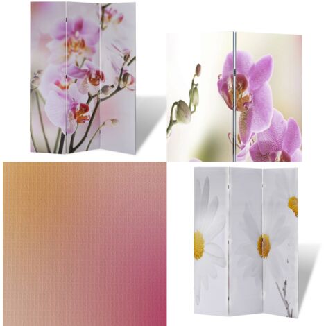 Paravento Pieghevole 120x170 cm con Stampa Fiore - Paravento floreale - Paravento decorativo