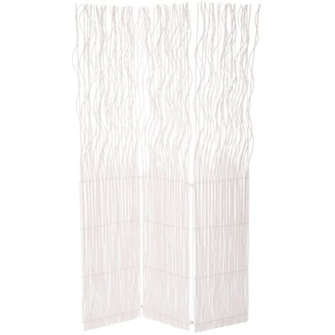 Paravento pieghevole bianco abel h180cm - Atmosphera créateur d'intérieur