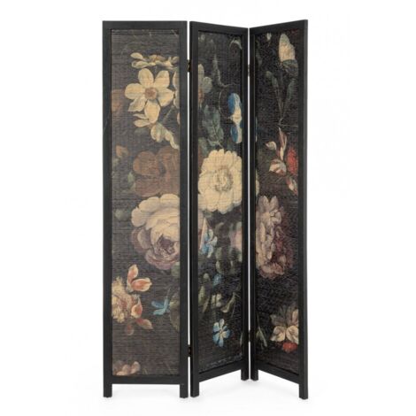 Paravento sayuri , in bamboo e legno di abete, 120 x 180 cm