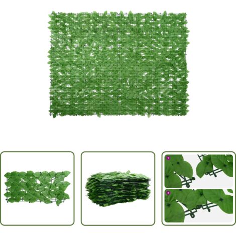 Paravento verde -  Paravento da Balcone con Foglie Verdi 200x150 cm