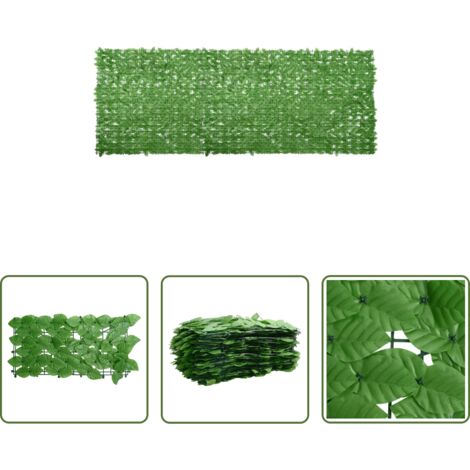 Paravento verde -  Paravento da Balcone con Foglie Verdi 400x150 cm