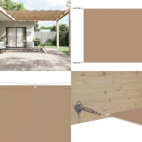 Paravento Verticale Grigio Talpa 140x800 cm in Tessuto Oxford - Protezione dal vento - Privacy