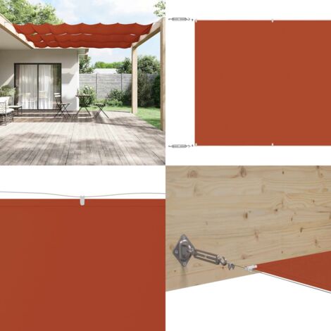 Paravento Verticale Terracotta 140x600 cm in Tessuto Oxford - Protezione privacy - Balcone