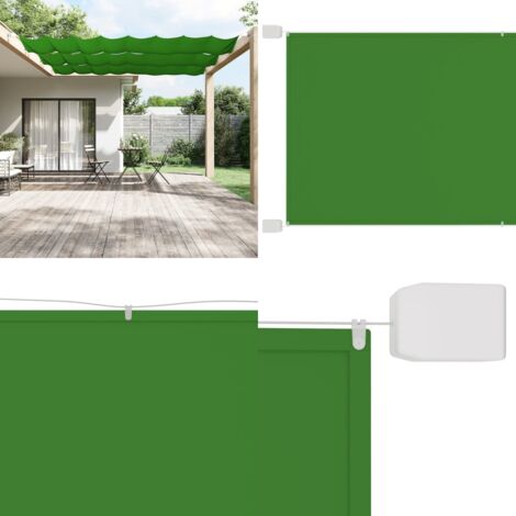 Paravento Verticale Verde Chiaro 60x360 cm in Tessuto Oxford - Protezione privacy - Balcone