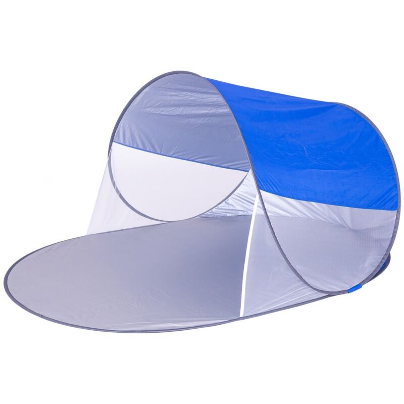 

Paraviento playa para 2 personas pop up azul de nylon de 100x150x200 cm