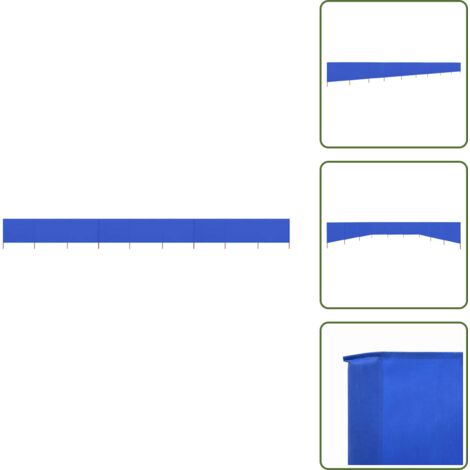 Paravientos azul celeste - vidaXL Paravientos de playa de 9 paneles tela azul celeste 1200x80 cm - Paravientos de madera