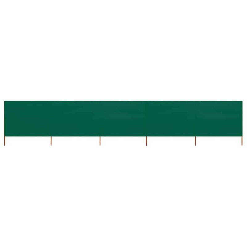 

vidaXL Paravientos de playa de 5 paneles tela verde 600x120 cm - Verde