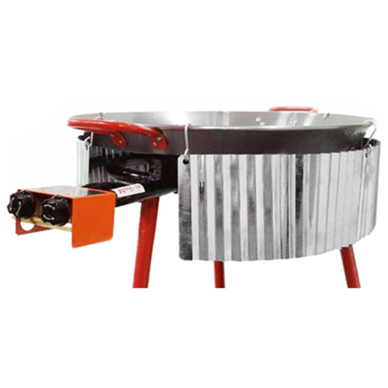 Pare-vent ondulé galvanisé pour poêles à paella garcima