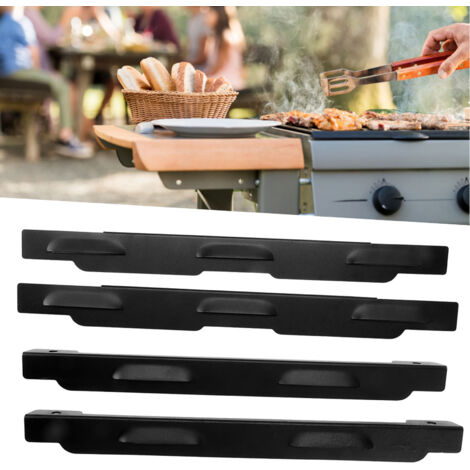 Paravientos para barbacoa [4 piezas] Paravientos profesional de acero inoxidable para parrillas, camping, picnics y cocina al aire libre.