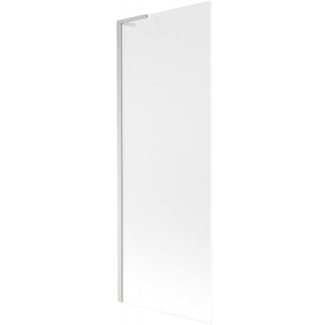 Parav谩n de ba帽era Mexen Next L de 1 hoja 70 x 150 cm, escarchado, n铆quel cepillado - 895-070-000-03-30-97