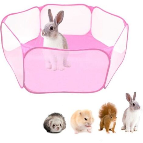 Parc à Chiot - Non spécifié - 120cm - Rose - Pliable - Portable