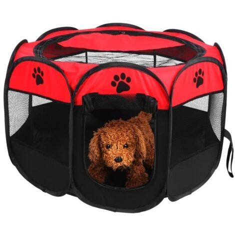 Parc à Chiot - YES - Pliable - Octogonal - Intérieur-Extérieur - 81 x 45 cm