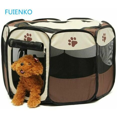 Parc à Chiots Clôture Octogonal Pliable 72x45cm pour Animaux