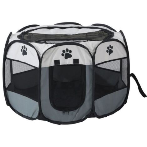 Parc à Chiots Clôture Octogonal Pliable Pour Animaux Chenil Chien Nid de chat Salle d\'accouchement pour animaux de compagnie