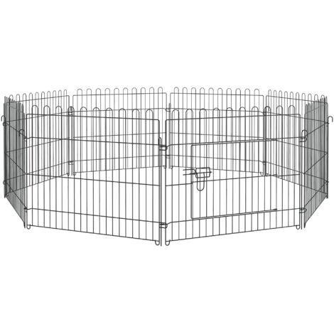 Parc à chiots, enclos flexible pour chiots, parc de jeu, enclos extérieur, 5 tailles, 71 x 61 cm