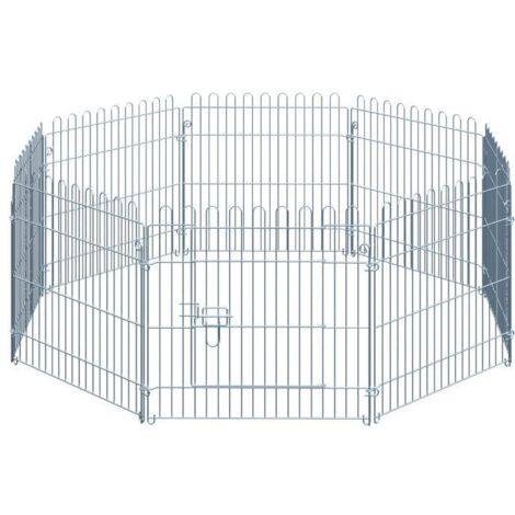 Parc à chiots, enclos pour chiots, barrière pour chiots, ensemble de 8 pièces, L 63 x H 60 cm