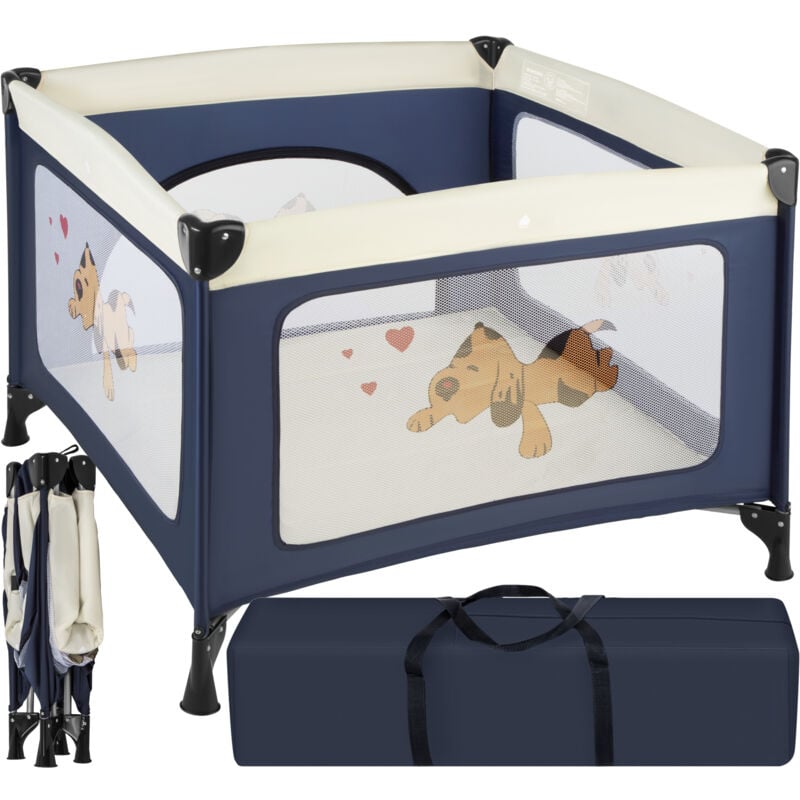 Parc Bébé, Lit de voyage Pliant Tommy Junior 105x105x78cm -