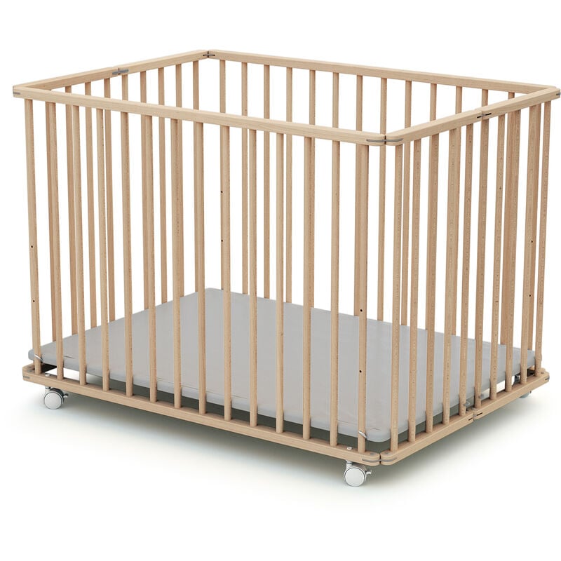 Webaby Parc bébé pliant en bois