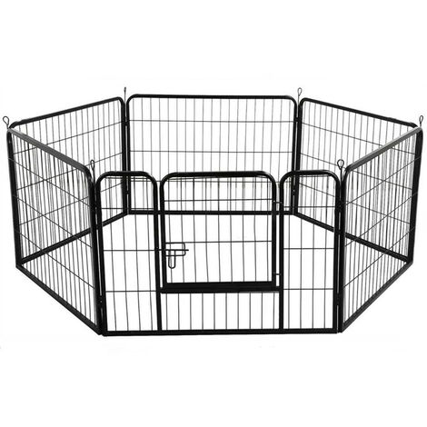 Parc Enclos Pour Petits Chiens Chiots Lapin Exterieur Interieur 80 X60cm 6 Panneaux Avec Porte Noir Moeezczxubvyzpq2h1v8t1r3e6c L071ivpko1jq