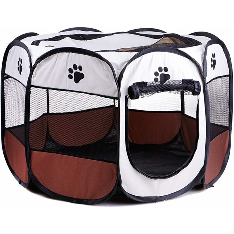 Parc Portable Pliable pour Animaux de Compagnie, Tente Lavable Pliable pour Animaux de Compagnie Chien Maison Chiot Chat Cage chenil clôture