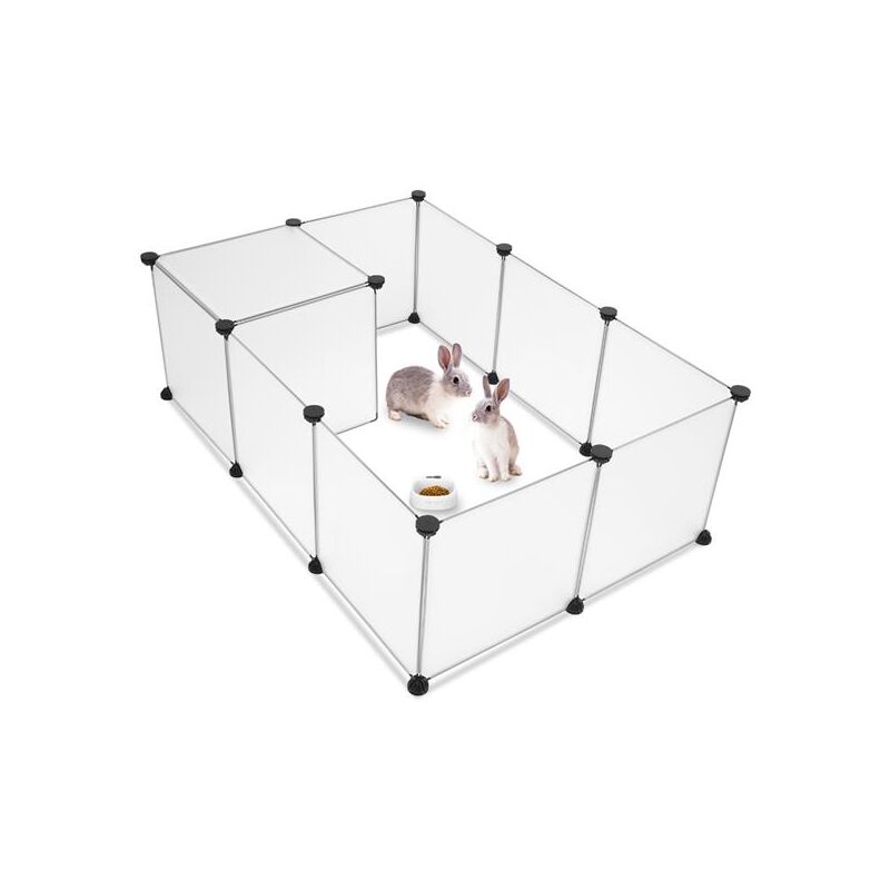 Parc pour animaux de compagnie, grande clôture de cour en plastique portable pour petits animaux, clôture de cage de chiot, tente