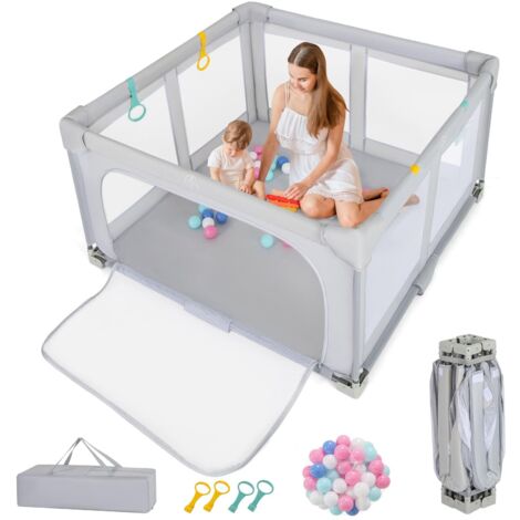 parc pour bébé, parc bébé, matelas pour bébés, clôture de sécurité pour enfants, aire de jeu pour bébé, grand parc intérieur extérieur, portail zipp