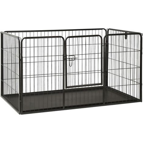 Parc pour chiots Acier 125 x 80 x 70 cm