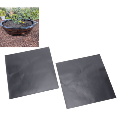 Parches de reparación para revestimientos de estanques, adhesivo IIR, paquete de 2 (20 x 20 cm): impermeables, resistentes al agua, versátiles y duraderos.
