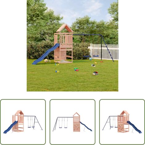 Parco giochi in legno -  Set da Gioco da Esterno in Legno Massello di Douglas