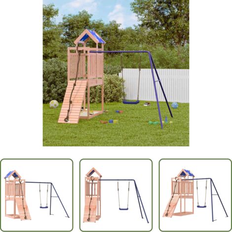 Parco giochi in legno -  Set da Gioco da Esterno in Legno Massello di Douglas