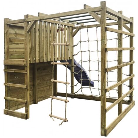 parco giochi per bambini in legno domus "sigma" 377,6x210x185,6cm