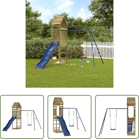 Parco giochi - Set da Gioco da Esterno in Legno di Pino Impregnato
