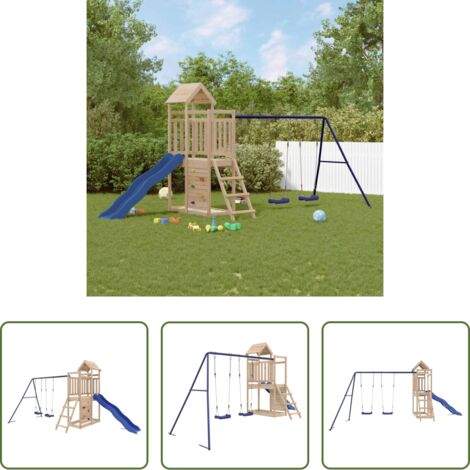 Parco giochi -  Set da Gioco da Esterno in Legno Massello di Pino