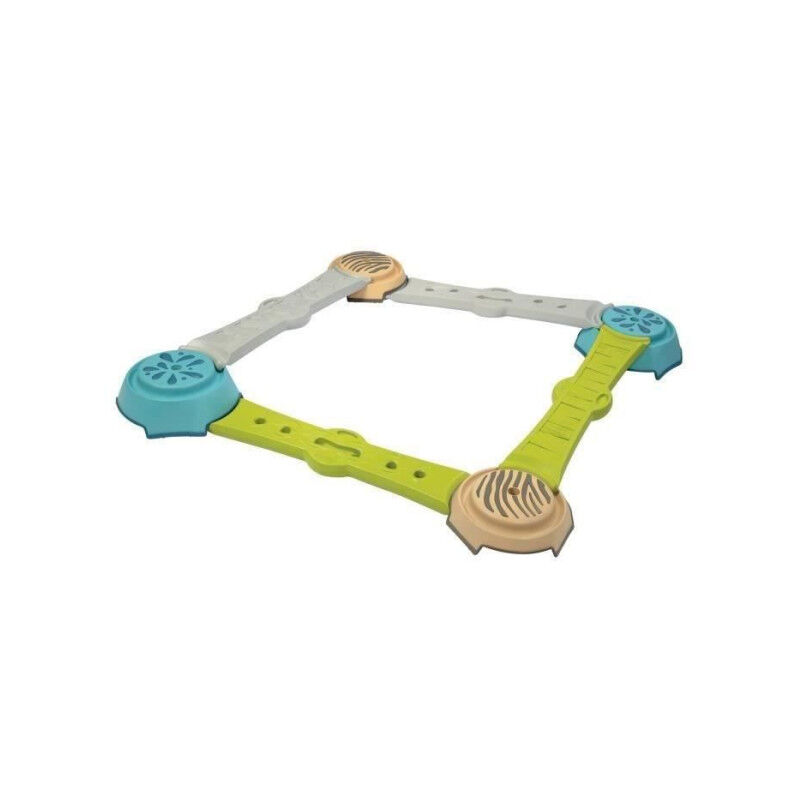 Smoby - Parcours de motricité Aventure - 4 plots + 4 planches - Equilibre, coordination, éveil, sensoriel - Fabriqué en Franc