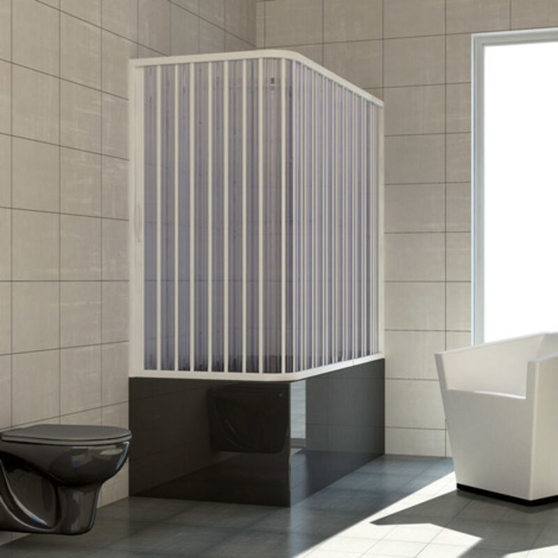 Idralite - Box sopravasca Nadia 70x160cm con apertura laterale