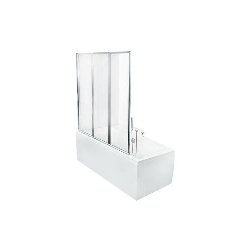 Azura Home Design - Pare baignoire catrix ii - 3 volets 140x130cm