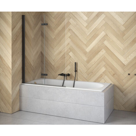 Pare-baignoire Lumix Black 100x145cm