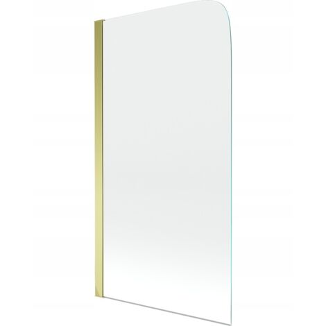 Pare-baignoire pivotant, 70x140 cm, Doré